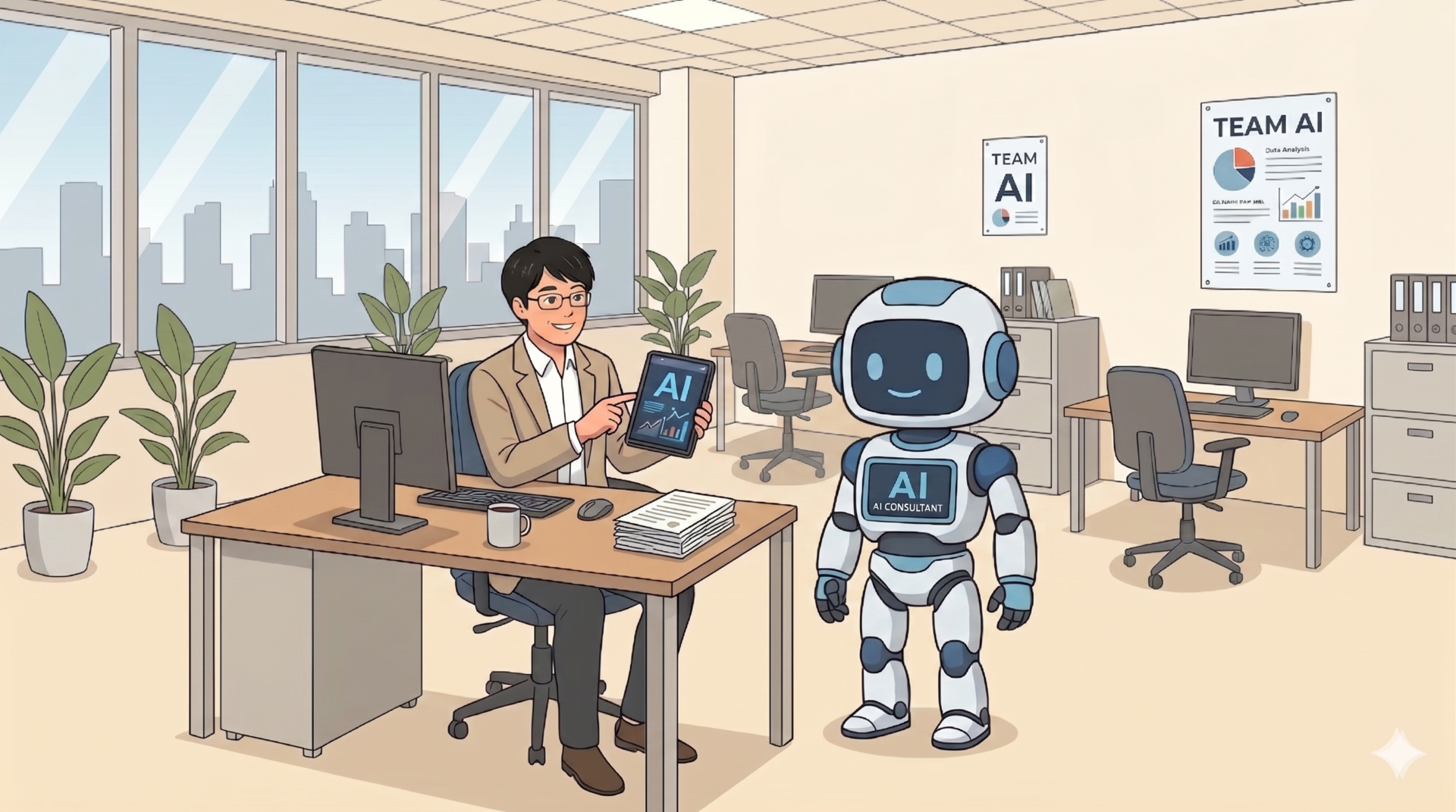島田さんとAIロボット
